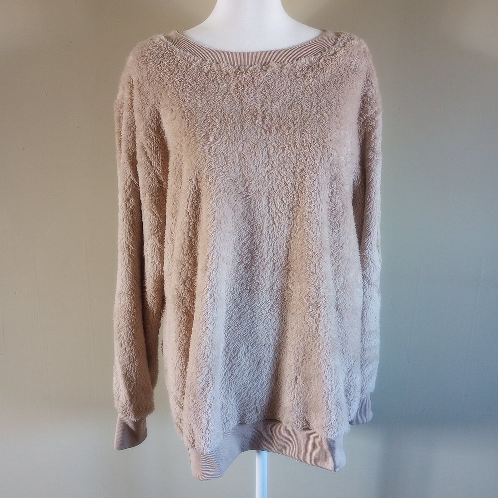 Leo Rosi Women's Textured Pullover, Tan, Large